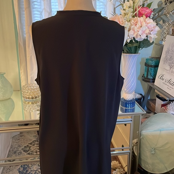 💕 Eileen Fisher Silk Crepe de Chine Sleeveless, Button Front Tunic. L. Perfect. - Picture 6 of 14